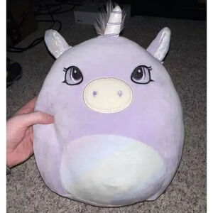 11"‎ Squishmallows Rory the Unicorn Purple Rainbow Mane Plush Target Exclusive